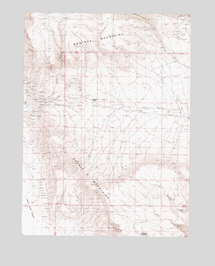 Thacker Pass, NV USGS Topographic Map