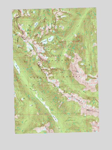 The Cradle, WA USGS Topographic Map