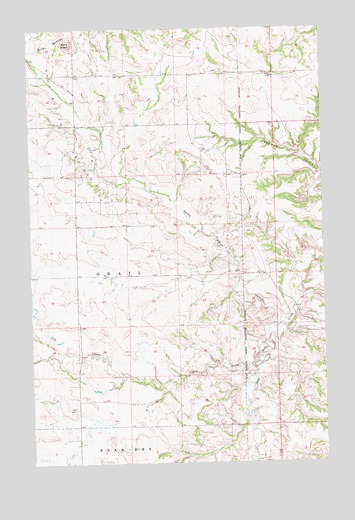 Blue Buttes SE, ND USGS Topographic Map
