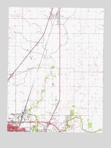 Thomasboro, IL USGS Topographic Map