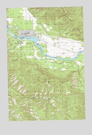 Thompson Falls, MT USGS Topographic Map