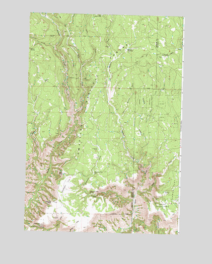 Thompson Flat, OR USGS Topographic Map