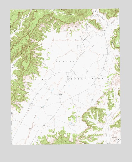 Blue Gap, AZ USGS Topographic Map