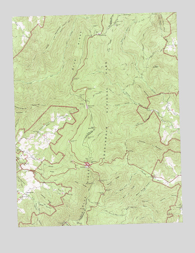 Thornton Gap, VA USGS Topographic Map