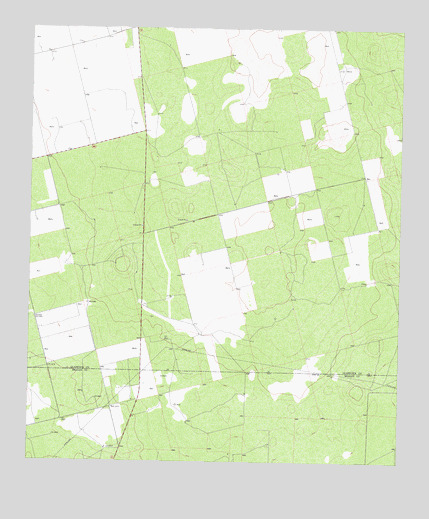 Three Bluff Draw NW, TX USGS Topographic Map