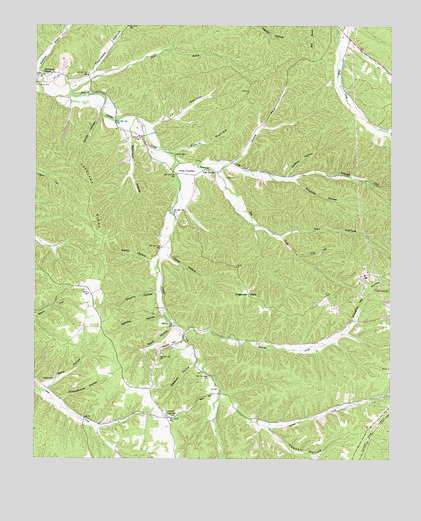 Three Churches, TN USGS Topographic Map