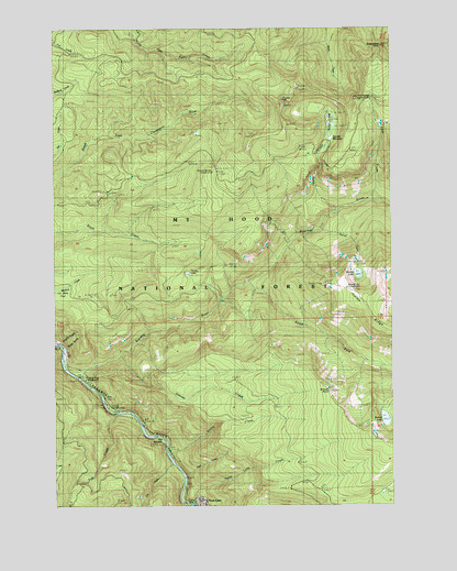 Three Lynx, OR USGS Topographic Map