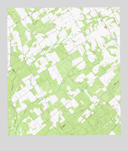 Three Oaks, TX USGS Topographic Map