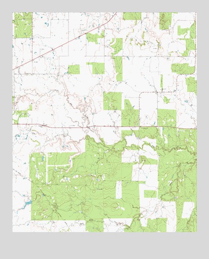 Throckmorton NE, TX USGS Topographic Map