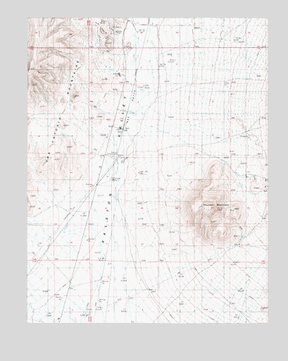 Thunder Mountain, NV USGS Topographic Map