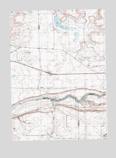 Ticeska, ID USGS Topographic Map