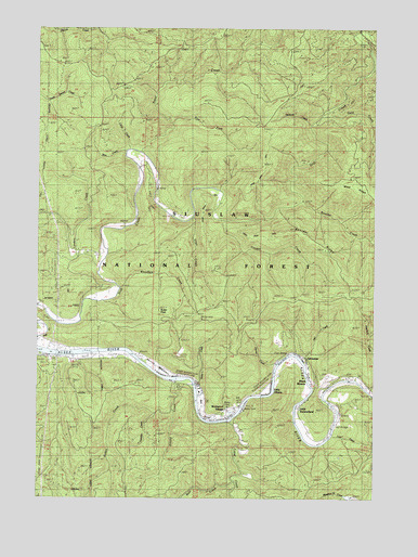 Tidewater, OR USGS Topographic Map