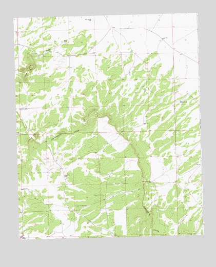 Blue Hills, NM USGS Topographic Map