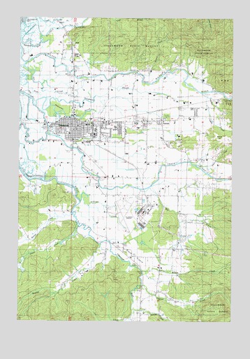 Tillamook, OR USGS Topographic Map