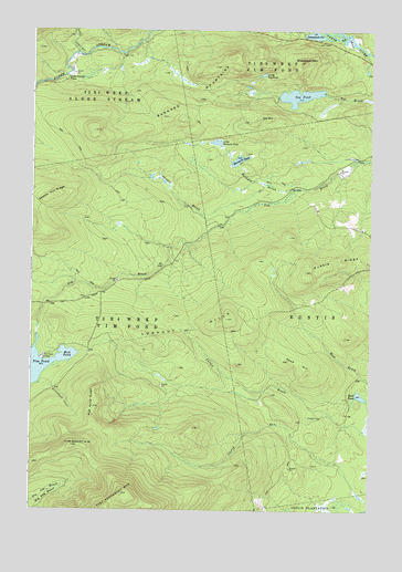 Tim Mountain, ME USGS Topographic Map