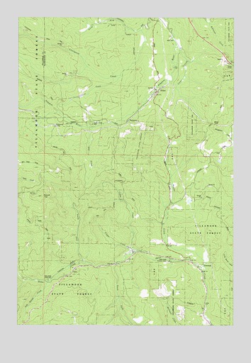 Timber, OR USGS Topographic Map