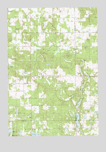 Timberland, WI USGS Topographic Map