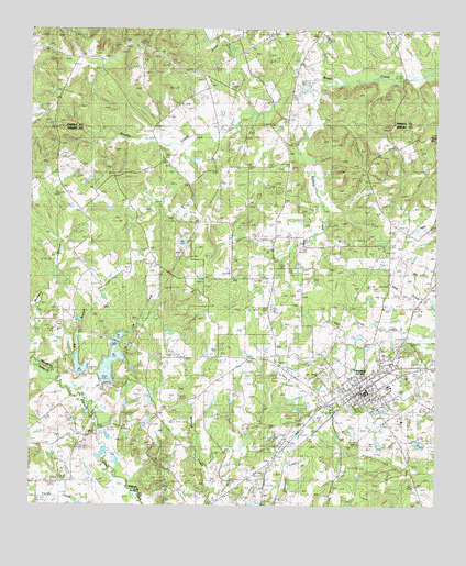 Timpson, TX USGS Topographic Map