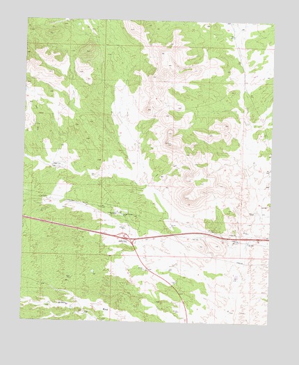 Tin Mountain NW, AZ USGS Topographic Map
