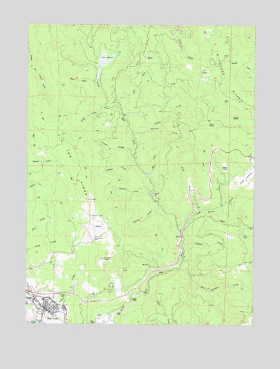 Blue Lake, CA USGS Topographic Map