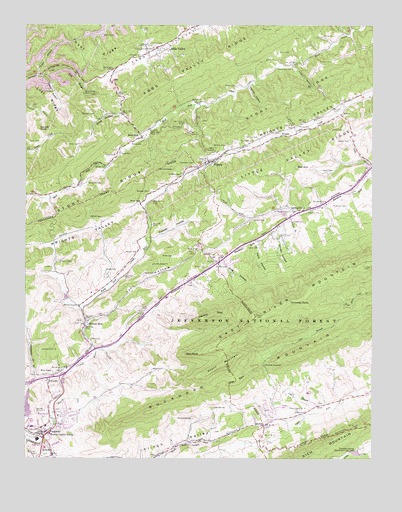 Tiptop, VA USGS Topographic Map