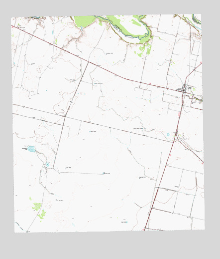 Tivoli, TX USGS Topographic Map