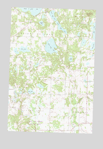 Toad Mountain, MN USGS Topographic Map