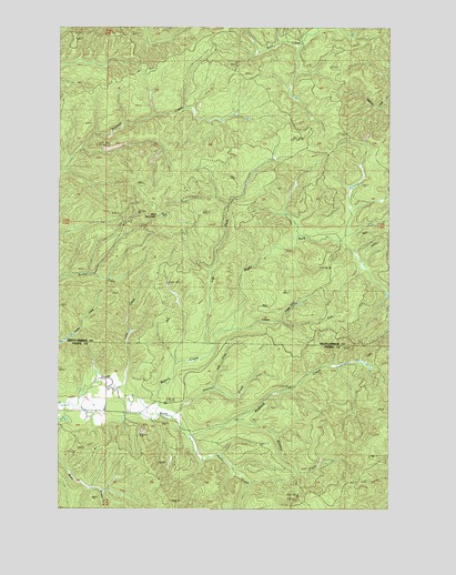 Blue Mountain, WA USGS Topographic Map