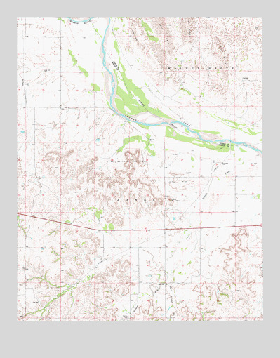 Togo, OK USGS Topographic Map