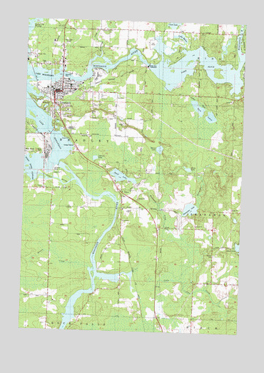 Tomahawk, WI USGS Topographic Map
