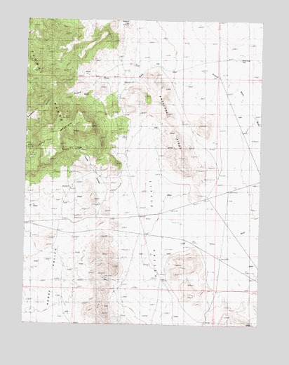 Topaz Mountain East, UT USGS Topographic Map