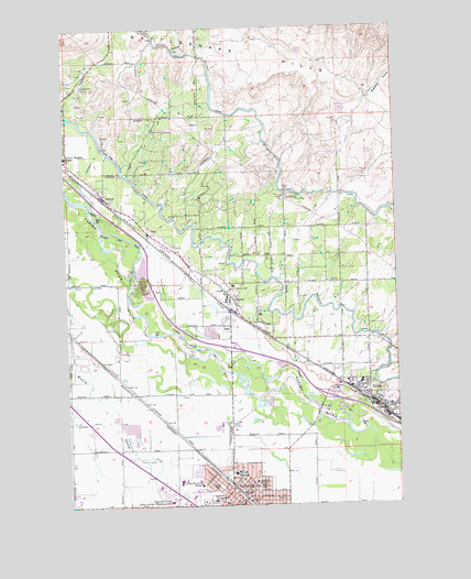 Toppenish, WA USGS Topographic Map