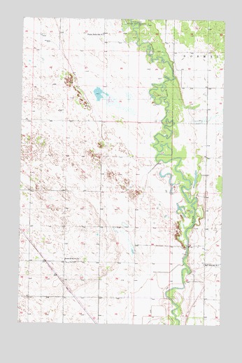 Towner NW, ND USGS Topographic Map