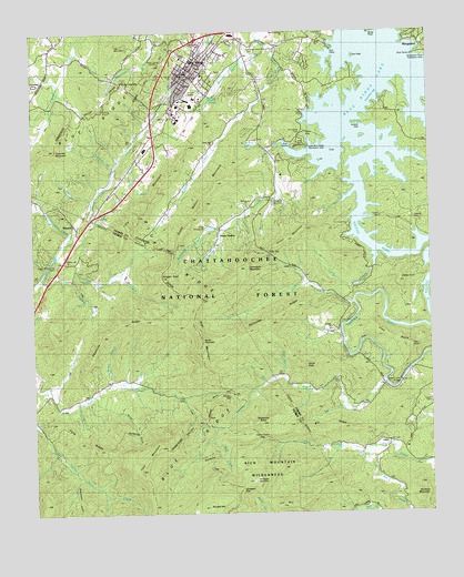 Blue Ridge, GA USGS Topographic Map