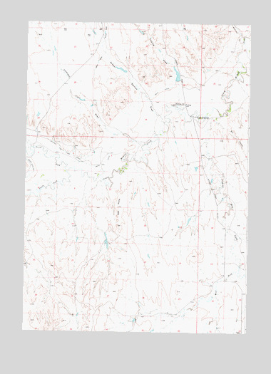 Trabing, WY USGS Topographic Map