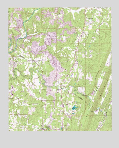 Trafford, AL USGS Topographic Map