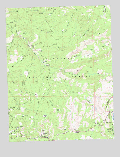 Tragedy Spring, CA USGS Topographic Map