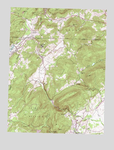 Blue Ridge Summit, PA USGS Topographic Map