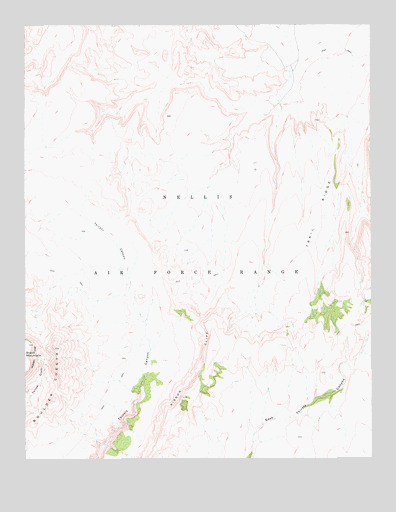 Trail Ridge, NV USGS Topographic Map