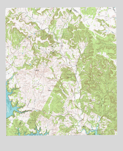 Travis Peak, TX USGS Topographic Map
