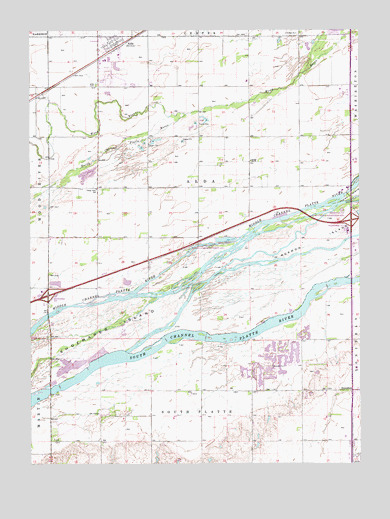 Alda, NE USGS Topographic Map