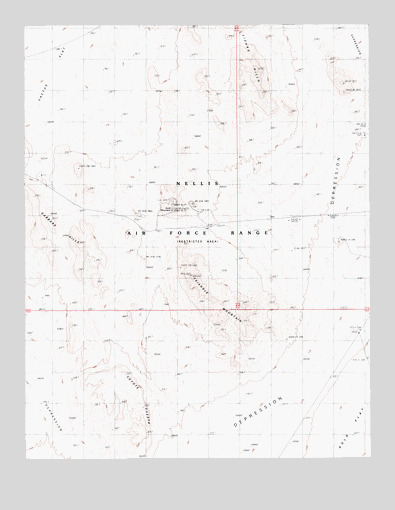 Triangle Mountain, NV USGS Topographic Map
