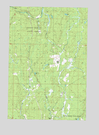 Triangle Ranch, MI USGS Topographic Map