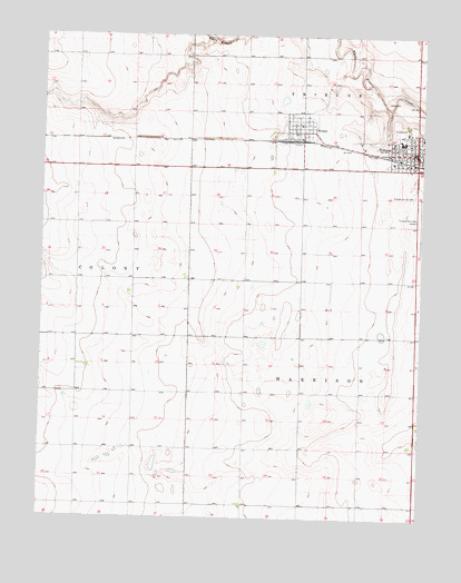 Tribune, KS USGS Topographic Map