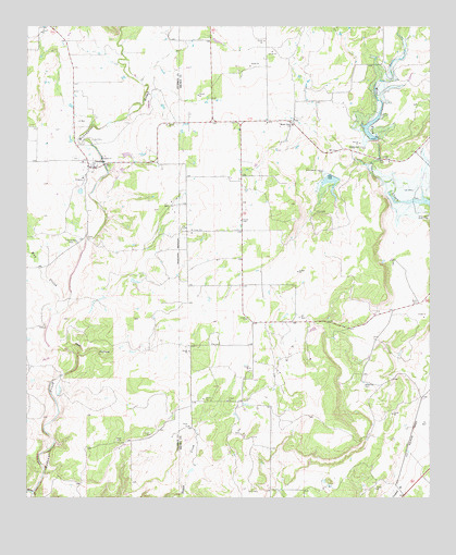 Trickham, TX USGS Topographic Map