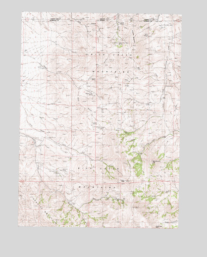 Trident Peak, NV USGS Topographic Map