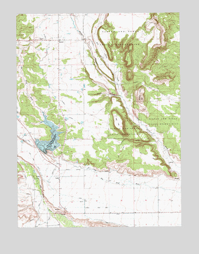 Bluebell, UT USGS Topographic Map