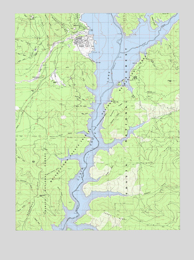 Trinity Center, CA USGS Topographic Map