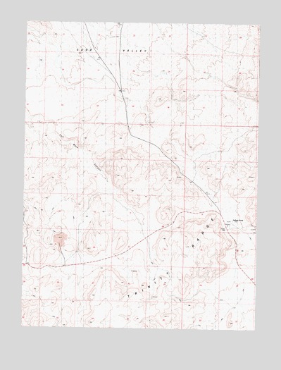Trinity Pass, NV USGS Topographic Map