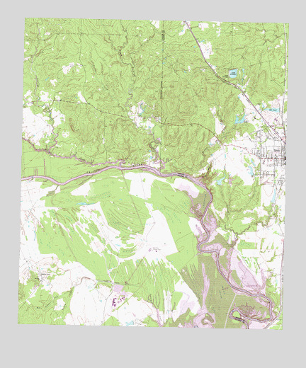 Trinity West, TX USGS Topographic Map
